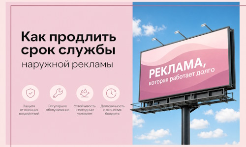 Как продлить срок службы наружной рекламы в Рузаевке