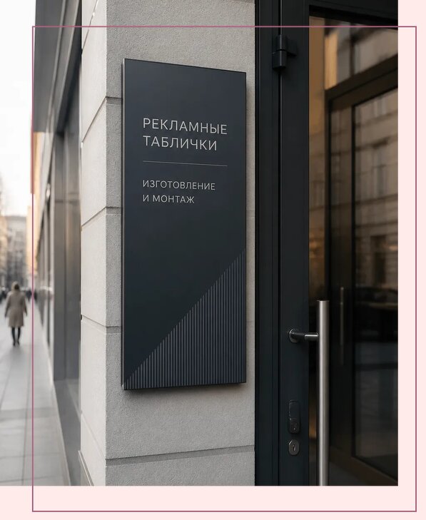 Рекламные таблички в Рузаевке по цене от 4666 р. | Аванза-Рзв