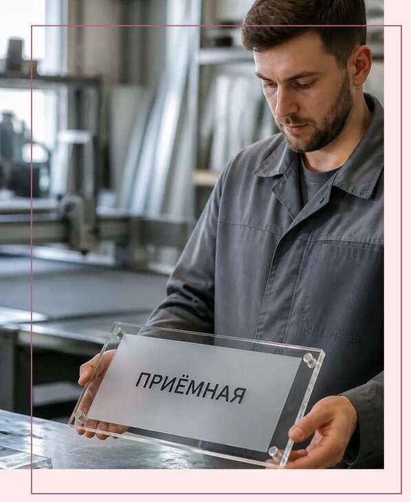Таблички из оргстекла на заказ в Рузаевке от 4044 р. | Аванза-Рзв